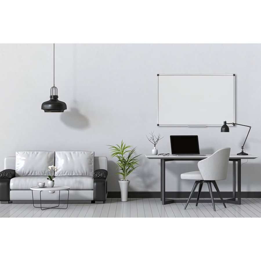 Доска магнитно-маркерная 60х90 см лаковое покрытие Attache Economy Ultra Black 