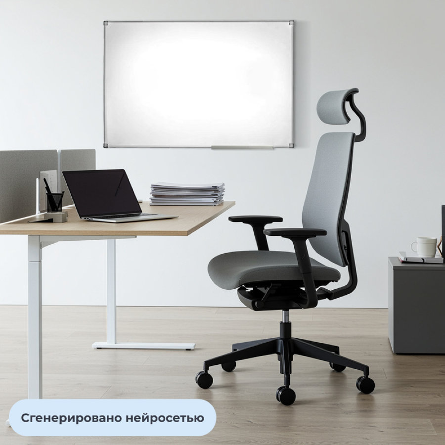 Доска магнитно-маркерная 60х90 см односекционная лаковое покрытие Attache Economy Classic 