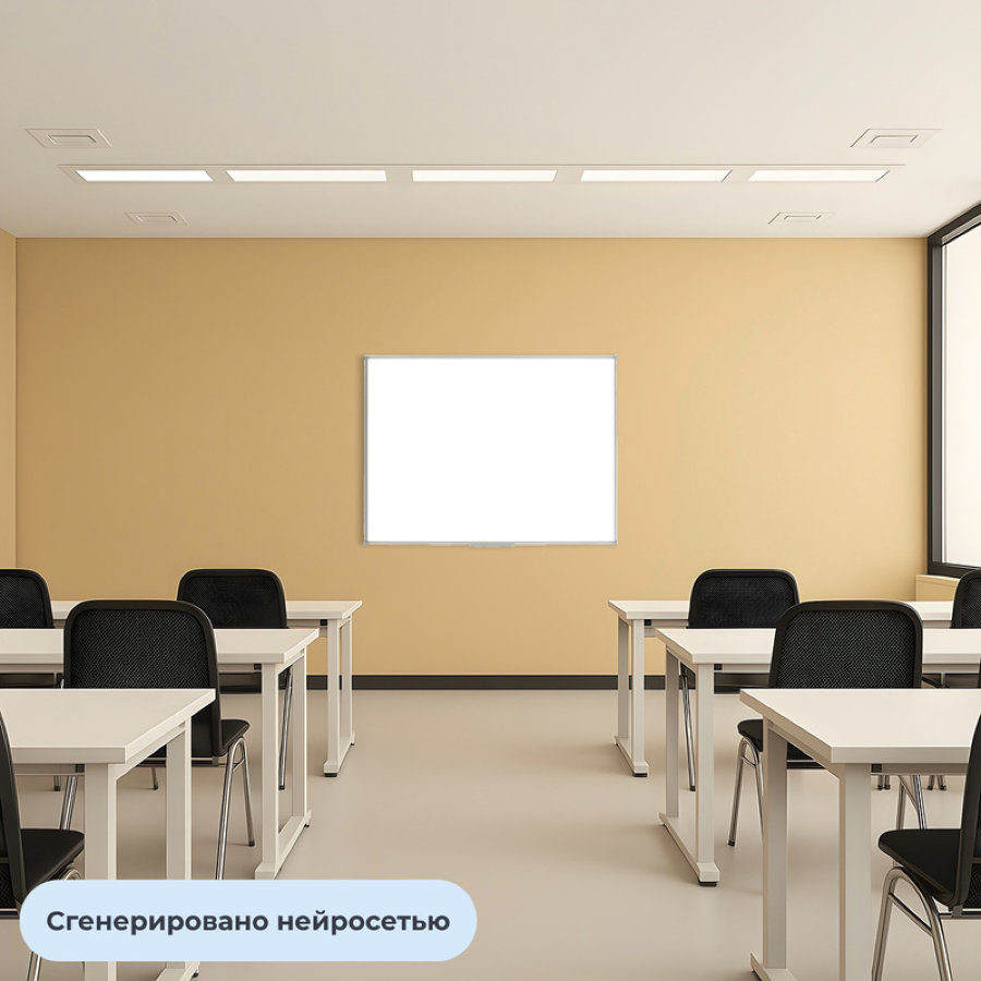 Доска магнитно-маркерная 90х120 см Attache Economy Ultra Waterproof лак (дополнительный влагозащитный слой) 