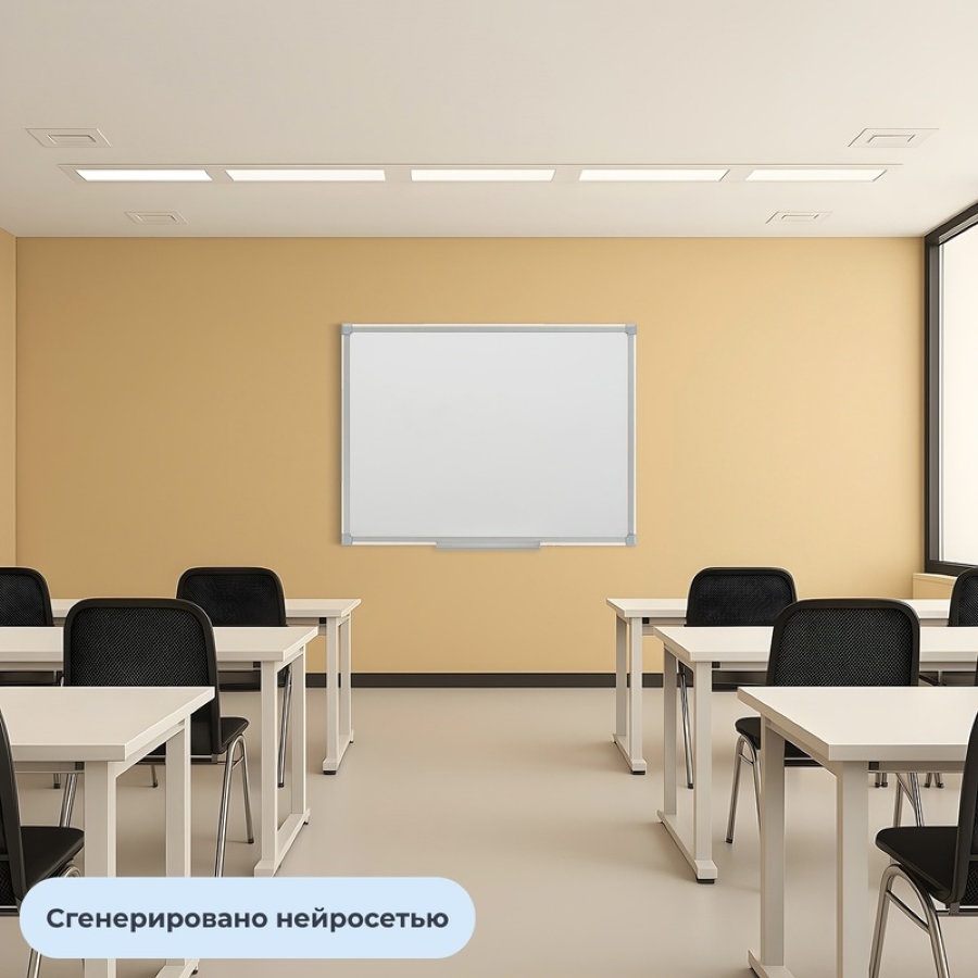 Доска магнитно-маркерная Attache Economy Ultra 100x150 см односекционная с лаковым покрытием (полочка для маркеров) 