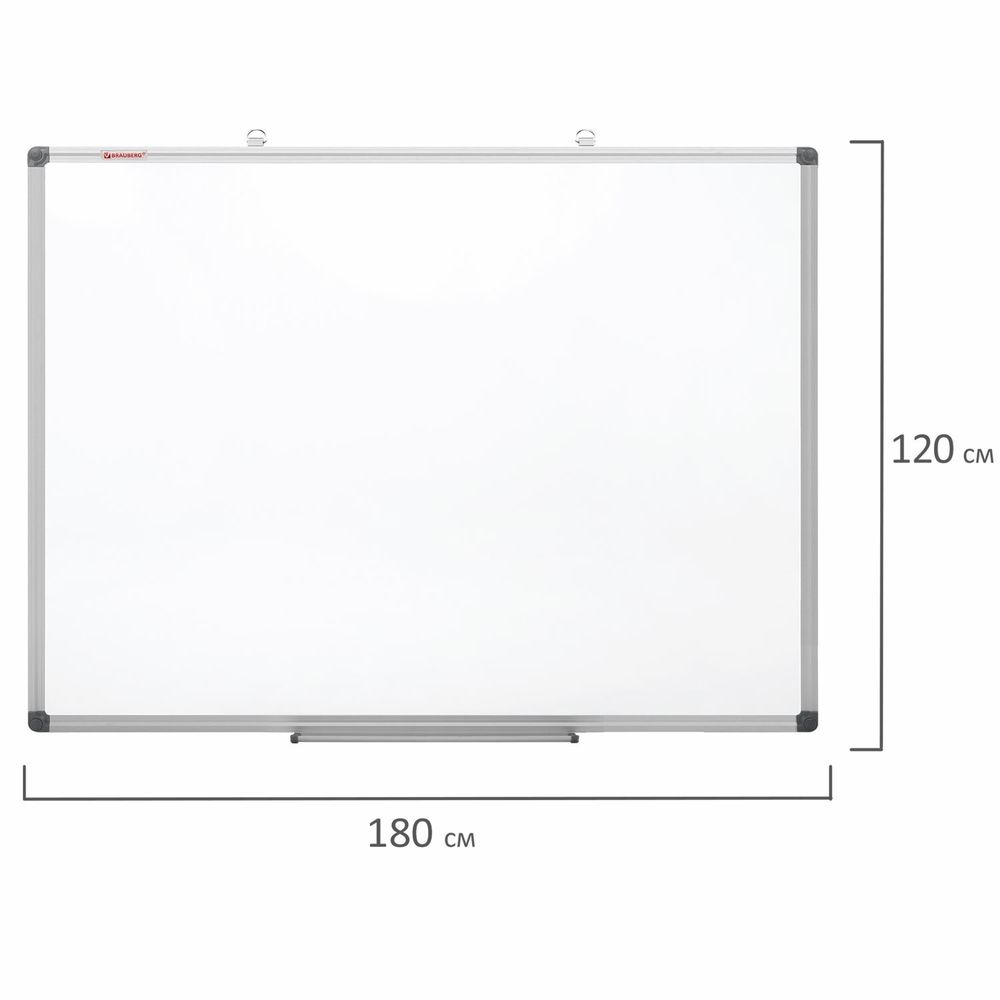 Доска магнитно-маркерная 120х180 см, алюминиевая рамка, BRAUBERG