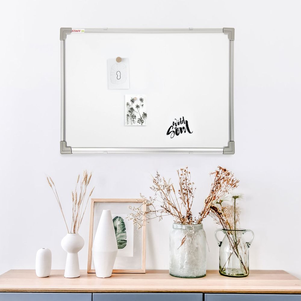 Доска магнитно-маркерная 45х60 см, металлическая рамка, STAFF ECO