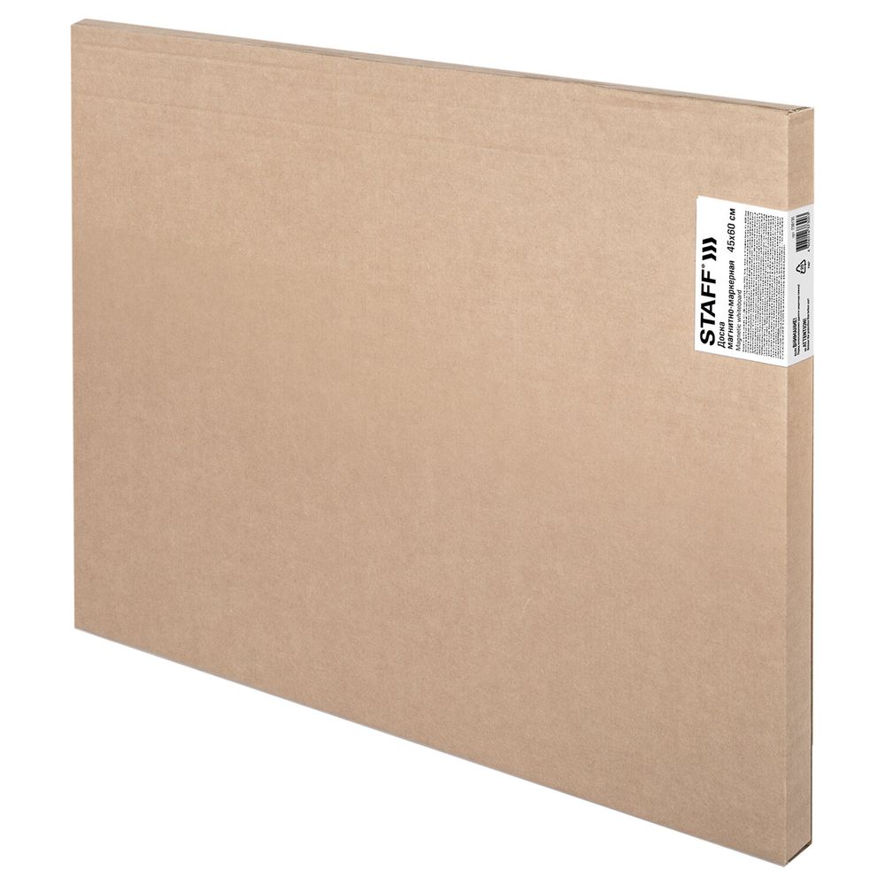 Доска магнитно-маркерная 45х60 см, металлическая рамка, STAFF ECO