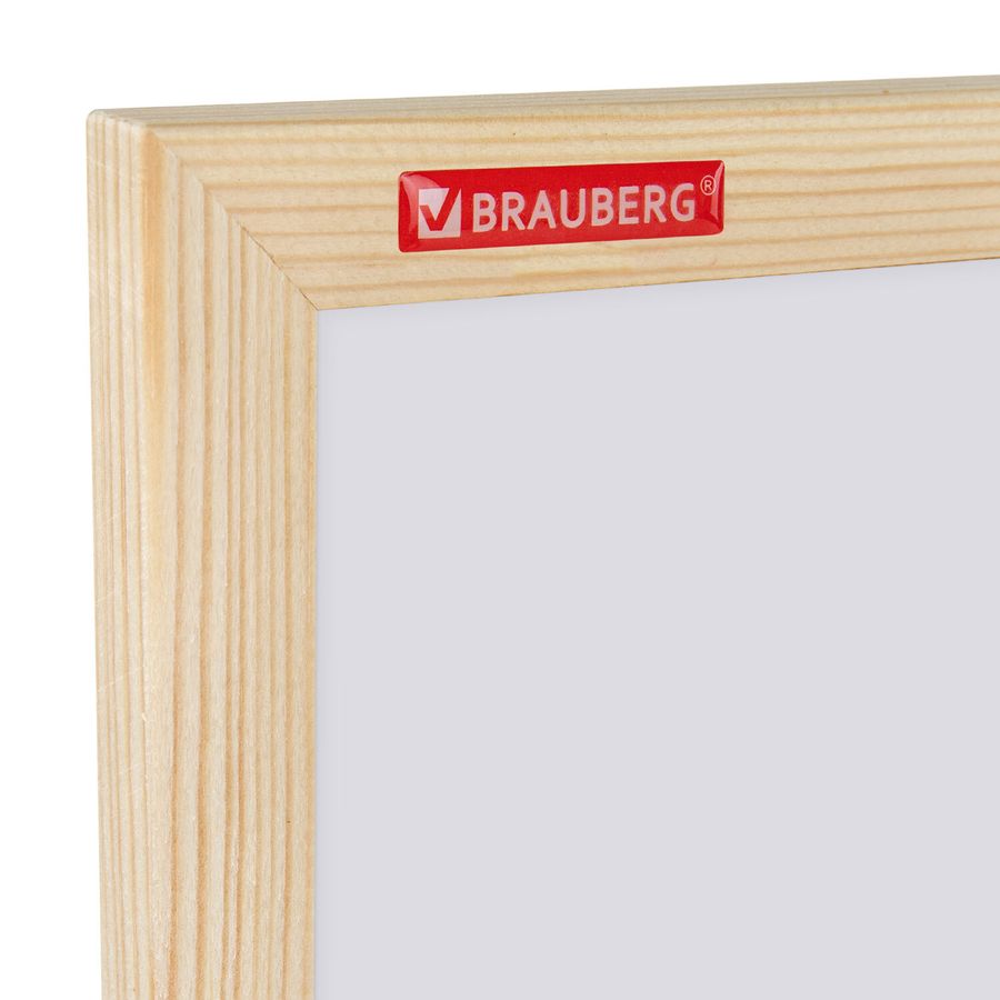 Доска магнитно-маркерная 45х60 см, деревянная рамка, BRAUBERG "Wood"