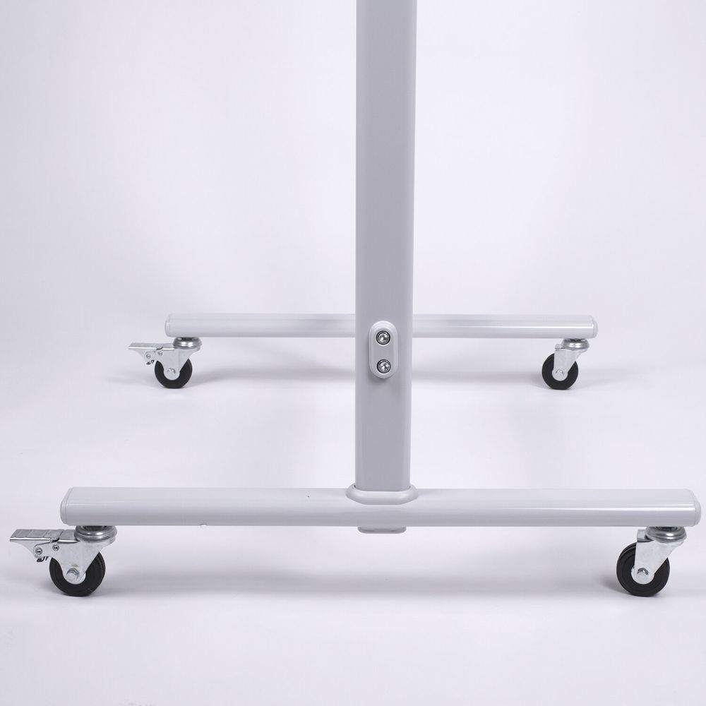 Доска для мела/магнитно-маркерная НА СТЕНДЕ 100х150 см, 2-сторонняя, зеленая/белая, STAFF