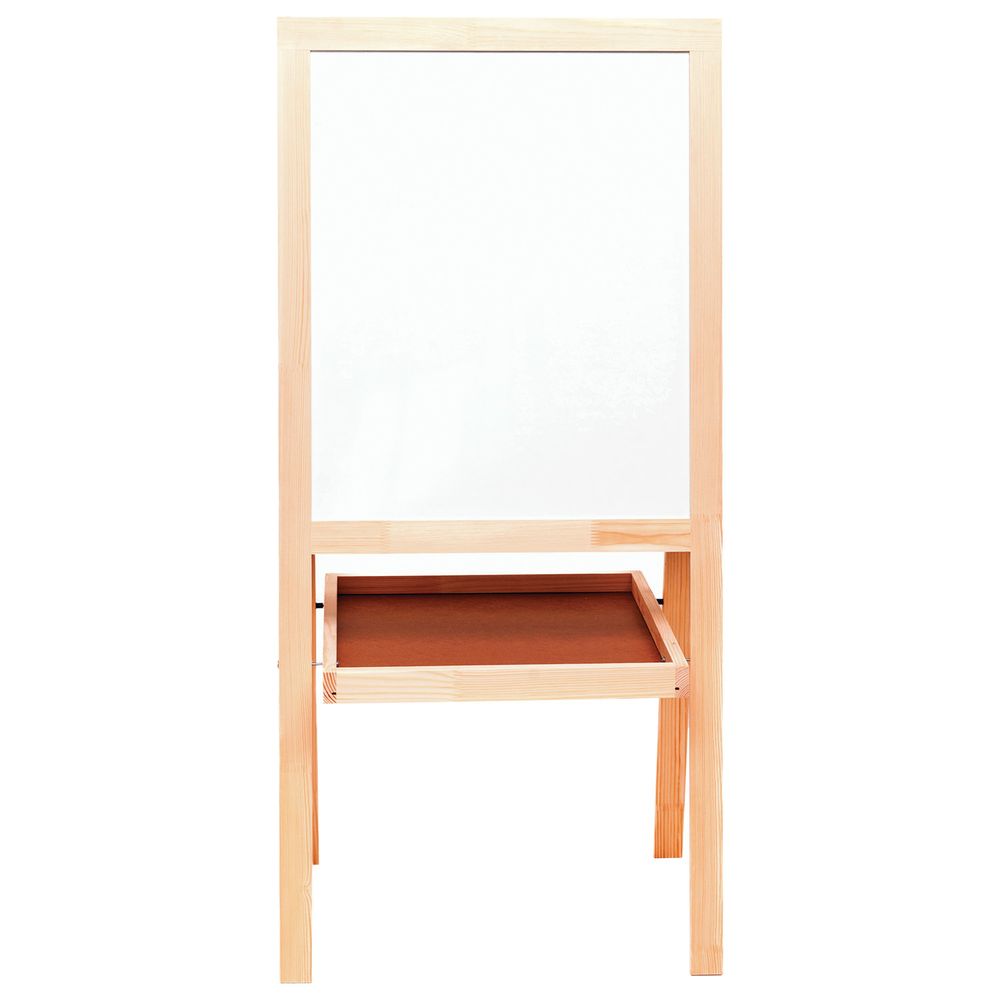 Доска-мольберт двусторонняя для мела и магнитно-маркерная 545х650 мм, зеленая/белая, РОССИЯ, BRAUBERG