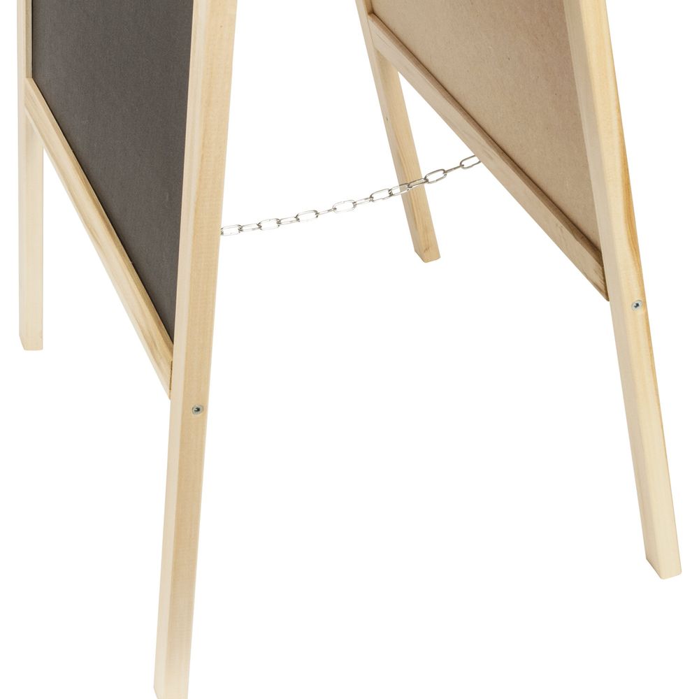 Доска-штендер двусторонняя для мела и магнитно-маркерная (54х109 см), черная/белая, STAFF