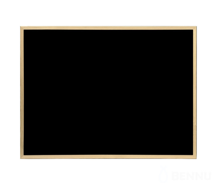 Доска меловая 60х40 см Hebel Maul, черная, рамка-дерево 25240-70
