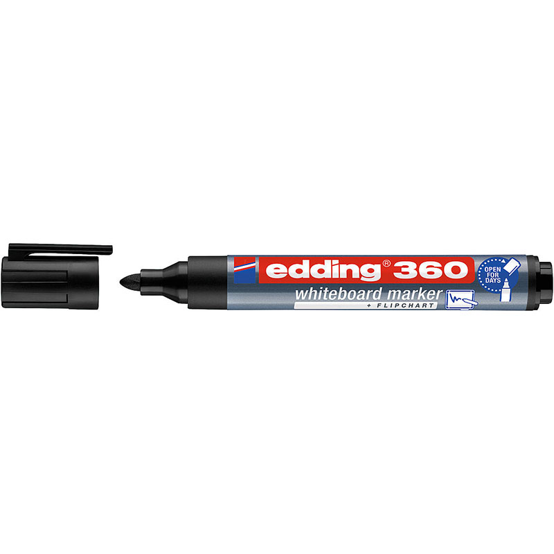 Маркер для доски EDDING 360/001, 1,5-3мм, черный 3