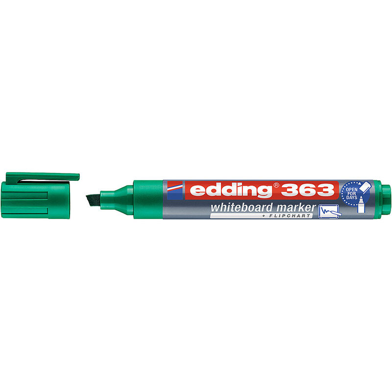 Маркер для доски Edding 363/004, 1-5мм, скош., зеленый