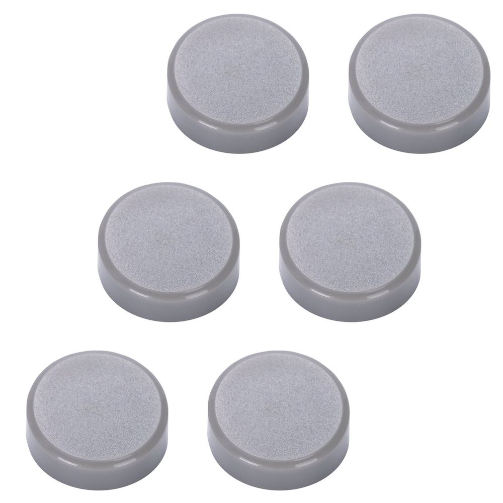 Магниты СУПЕРМОЩНЫЕ НЕОДИМОВЫЕ 20 мм (МАЛОГО ДИАМЕТРА), НАБОР 6 шт., серые, BRAUBERG 