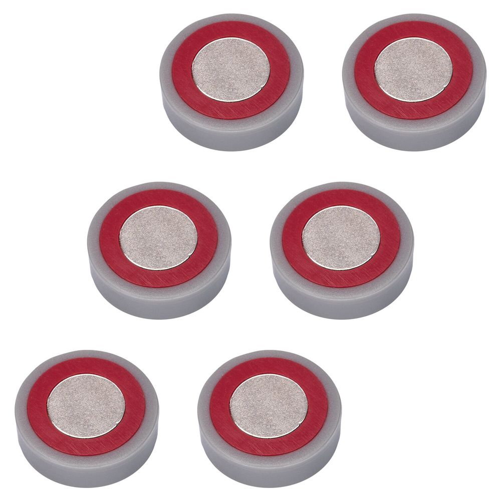 Магниты СУПЕРМОЩНЫЕ НЕОДИМОВЫЕ 20 мм (МАЛОГО ДИАМЕТРА), НАБОР 6 шт., серые, BRAUBERG 