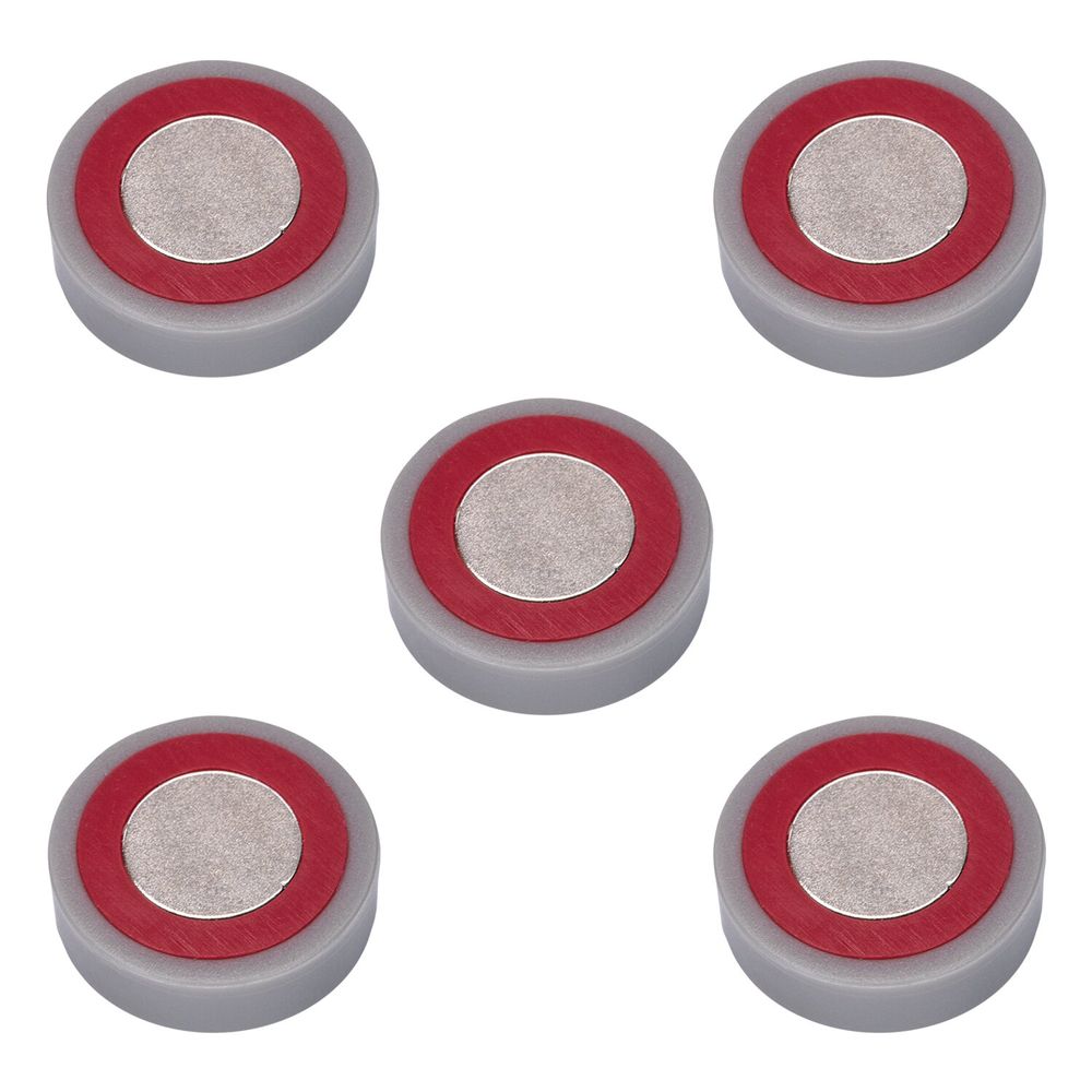 Магниты СУПЕРМОЩНЫЕ НЕОДИМОВЫЕ 30 мм, НАБОР 5 шт., серые, BRAUBERG 