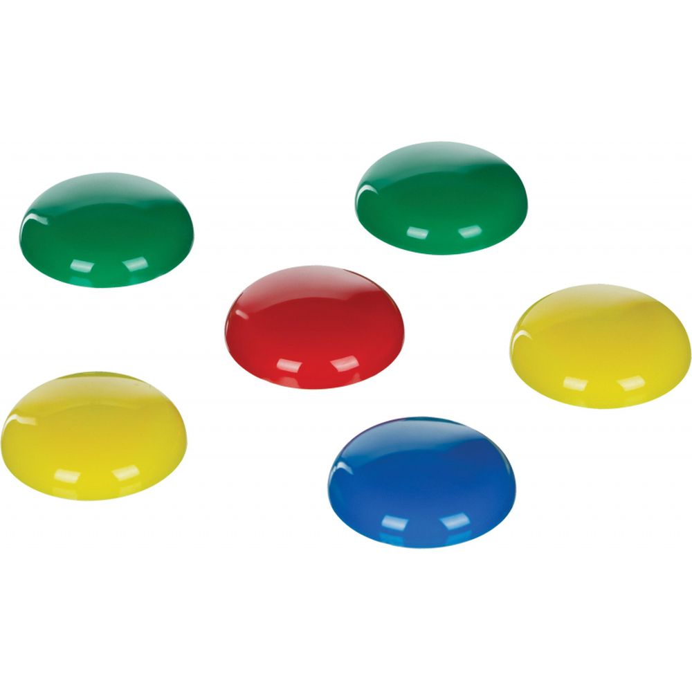 Магниты Attache для досок, диаметр 30мм,6 шт/уп, ассорти