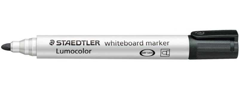Маркер для доски Staedtler Lumocolor Compact, 1-2мм, черный 341-9
