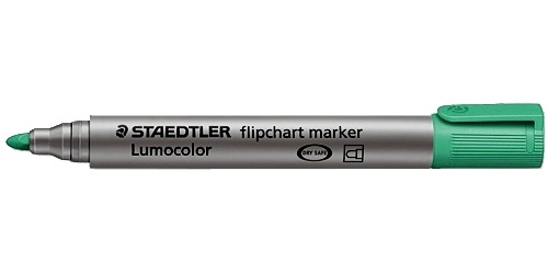 Маркер для флипчарта Staedtler Lumocolor, 2мм, зеленый 356-502
