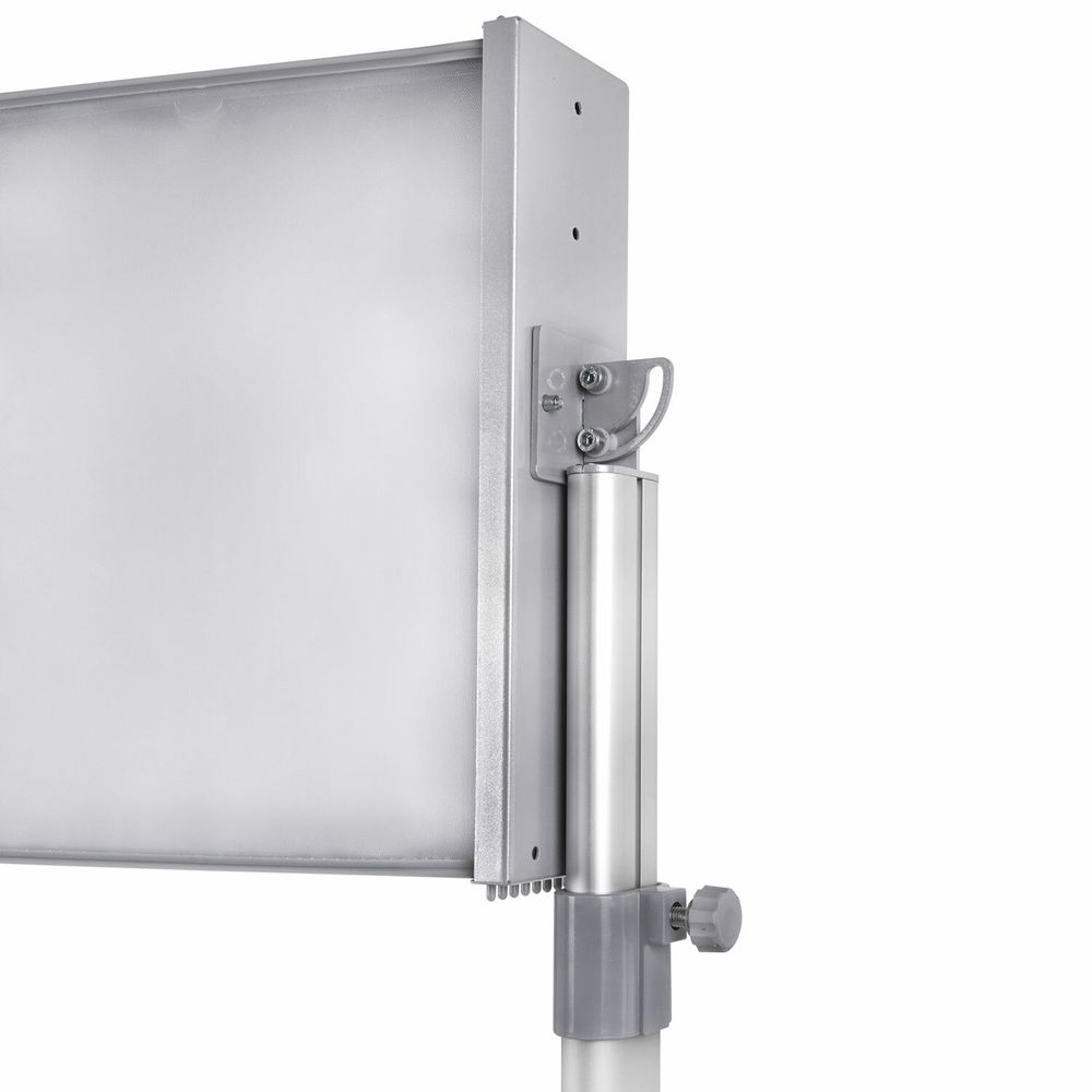 Демосистема напольная на 10 панелей, серые панели А4, регулируемая высота, STAFF