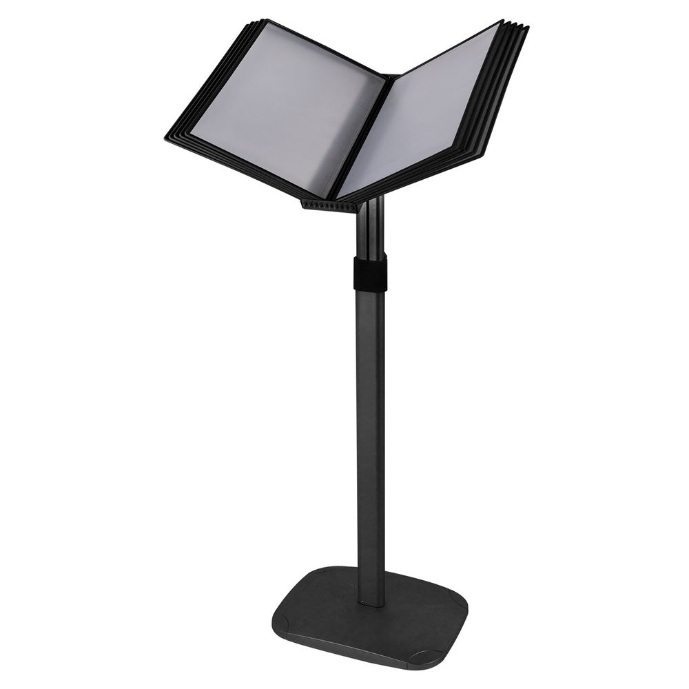 Демосистема напольная на 10 панелей, черные панели А4, регулируемая высота, STAFF