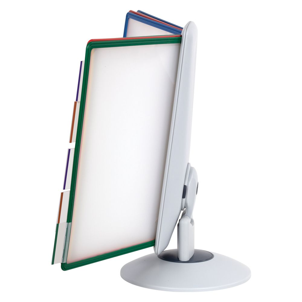 Демосистема настольная на 10 панелей, с 10 цветными панелями А4, вращающаяся, BRAUBERG