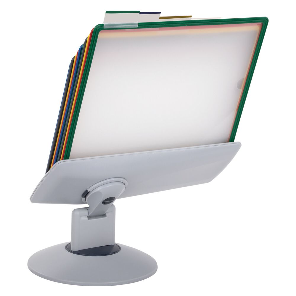 Демосистема настольная на 10 панелей, с 10 цветными панелями А4, вращающаяся, BRAUBERG