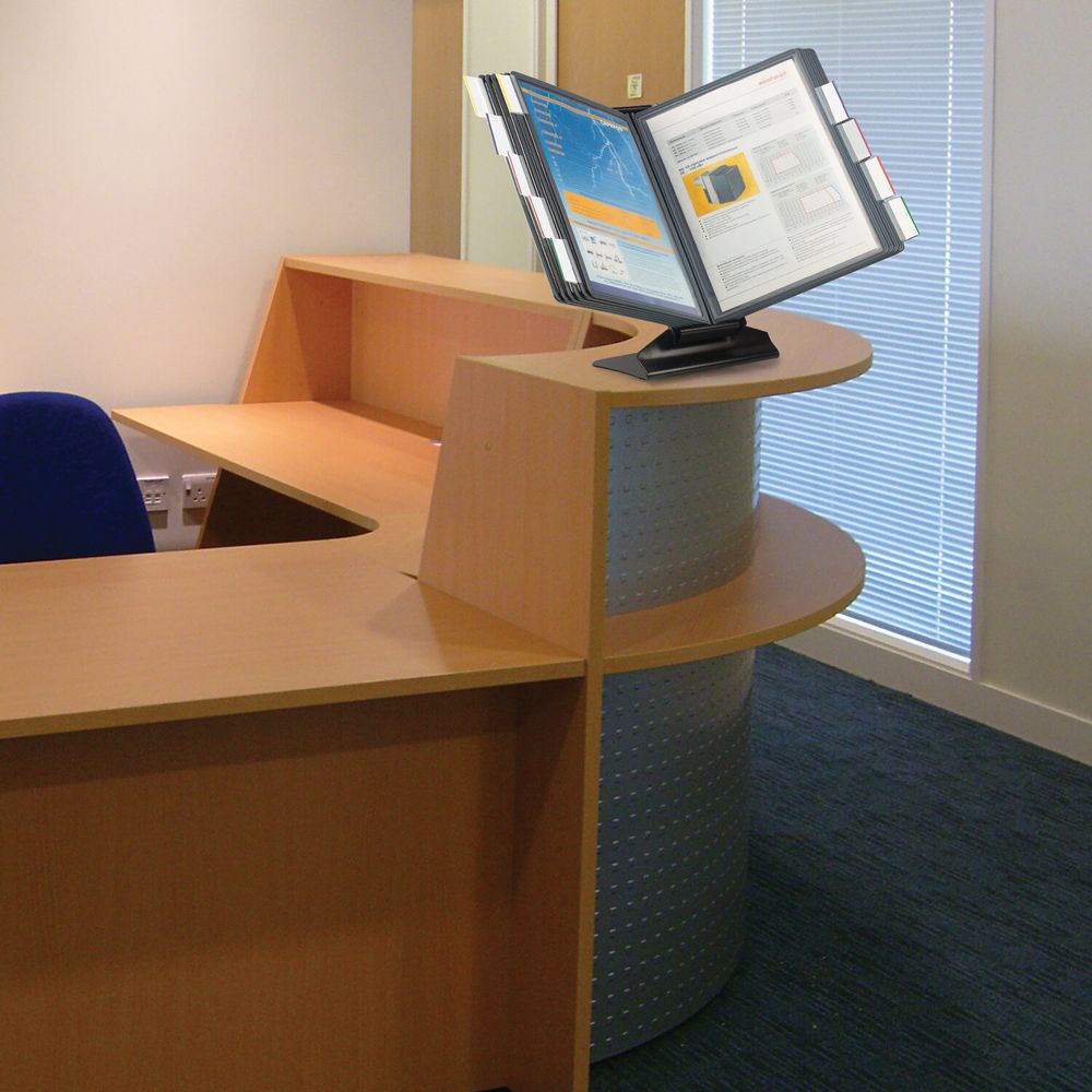 Панель для демосистем А4, с табулятором, серая рамка, BRAUBERG