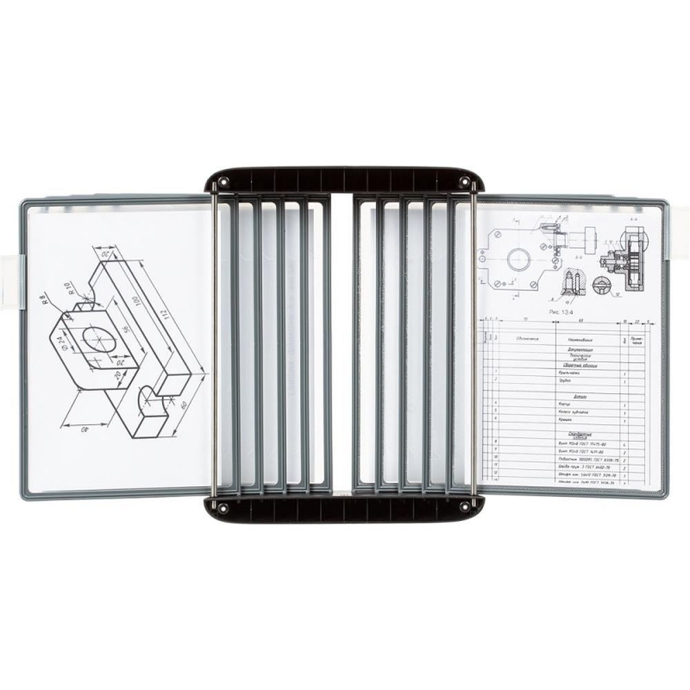 Демо-система MEGA Office FDS012 настенная с 10 панелями, черная