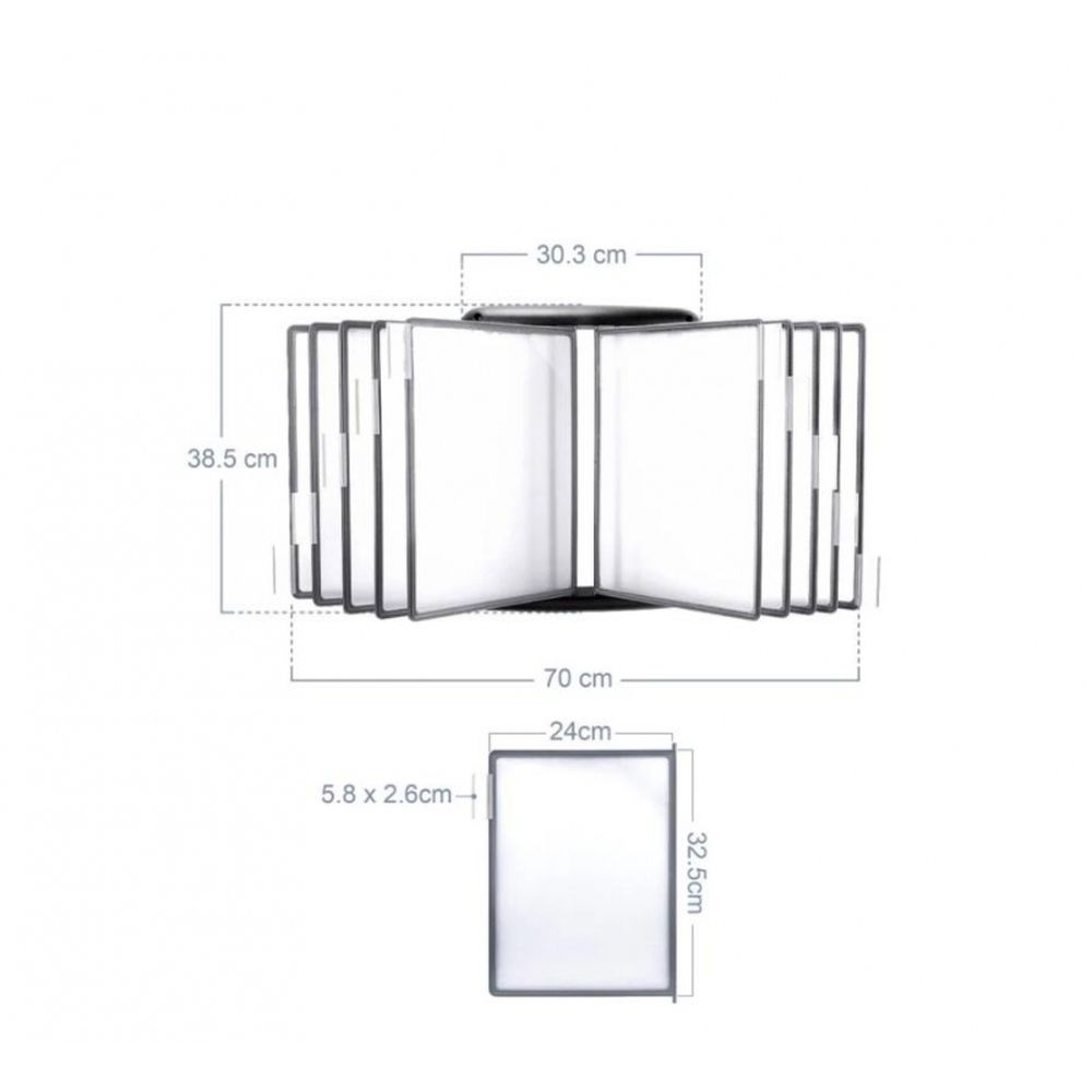 Демо-система MEGA Office FDS012 настенная с 10 панелями, черная