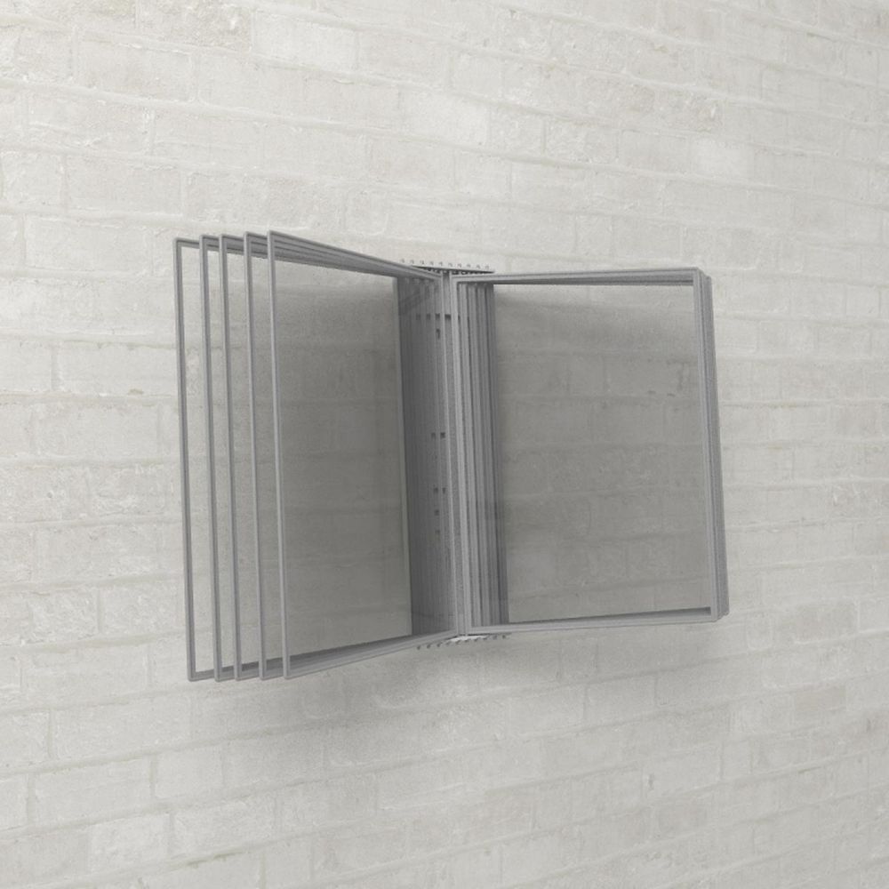 Демо-система MEGA Office настенная с 10 панелями, серая