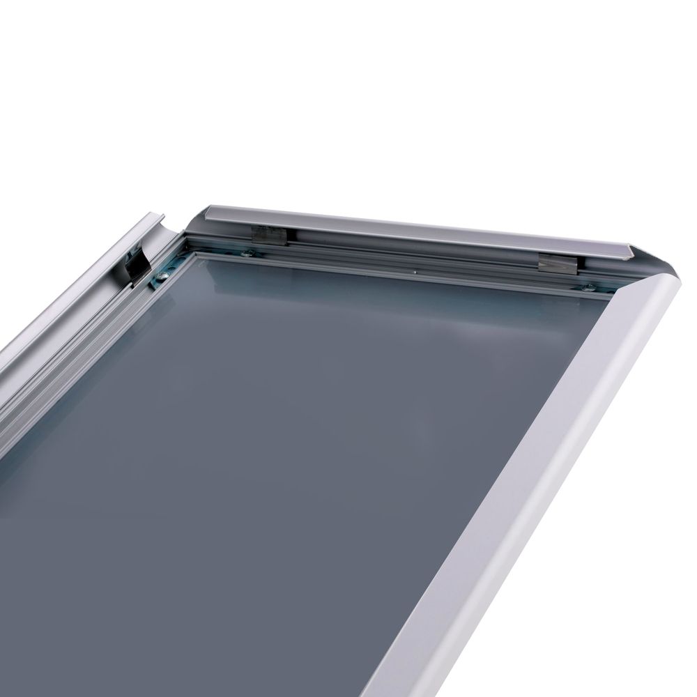 Рамка на стойке для рекламы БОЛЬШОГО ФОРМАТА (297х420 мм), А3, алюминиевая, прижимные стороны, BRAUBERG