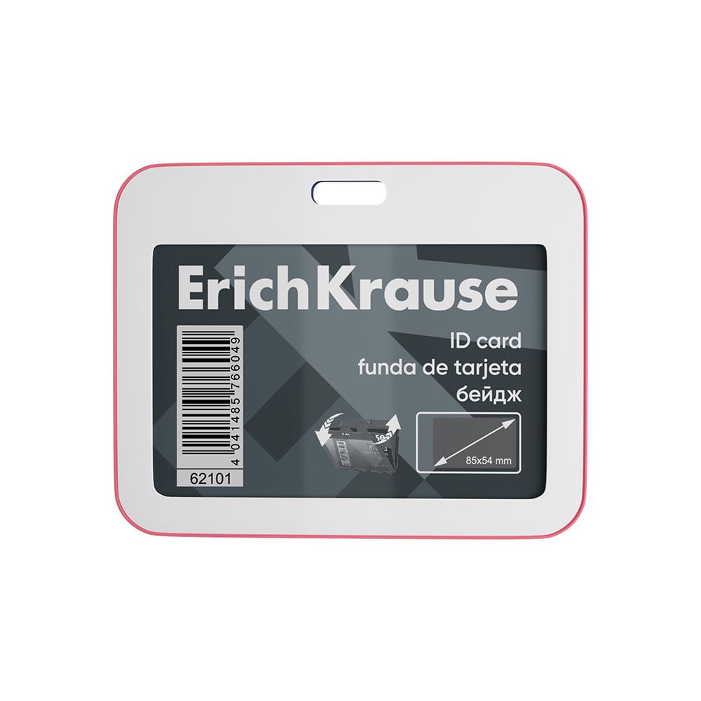 Бейдж горизонтальный ErichKrause книжка, размер вставки 85х54 мм, ассорти, в пакете