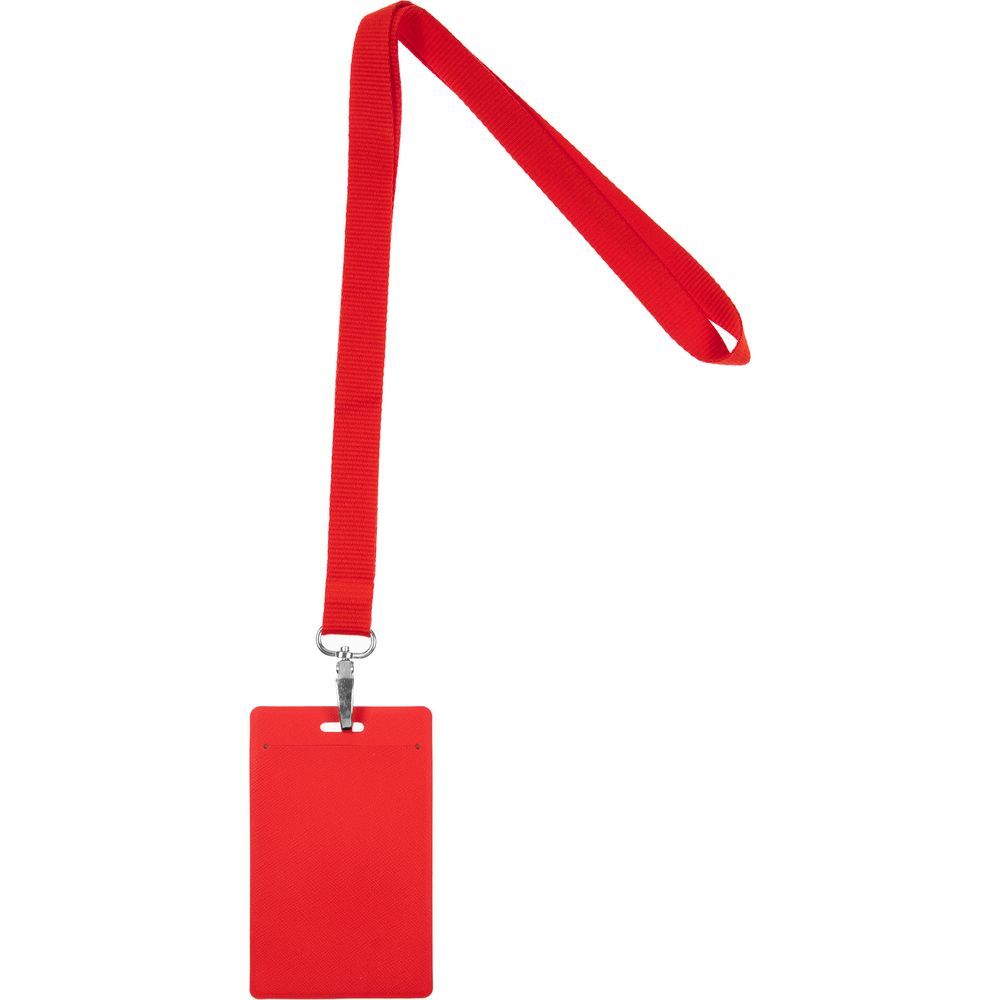 Лента для бейджа Pin красная