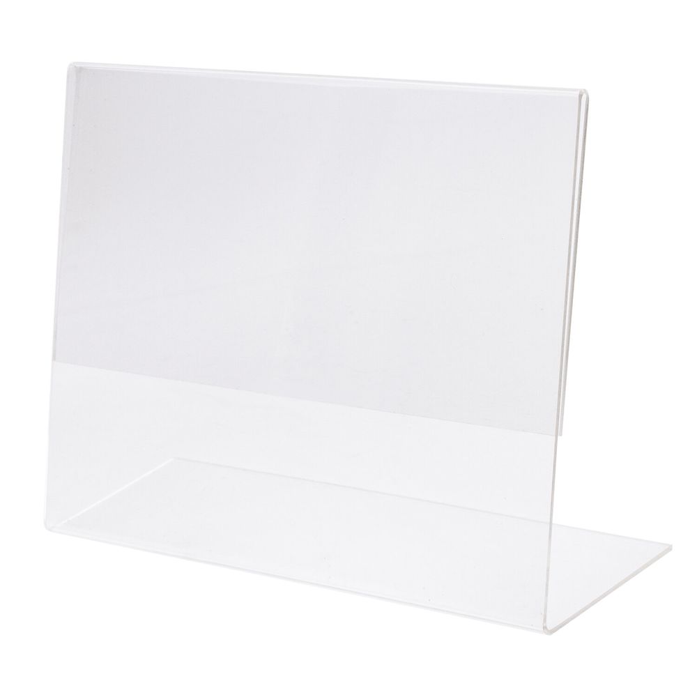 Подставка для рекламных материалов МАЛОГО ФОРМАТА (210х150 мм), А5, односторонняя, горизонтальная, BRAUBERG