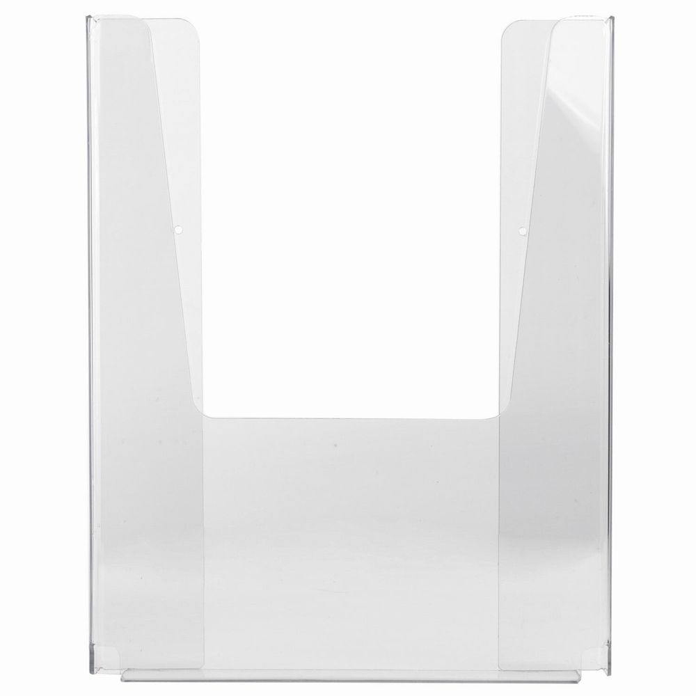 Подставка настенная для рекламных материалов ВЕРТИКАЛЬНАЯ (280х215х32 мм), А4, STAFF