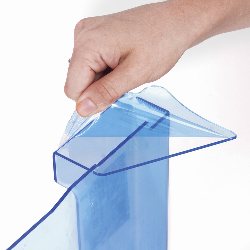 Подставка настольная для рекламных материалов (240х215х32 мм), А4, STAFF