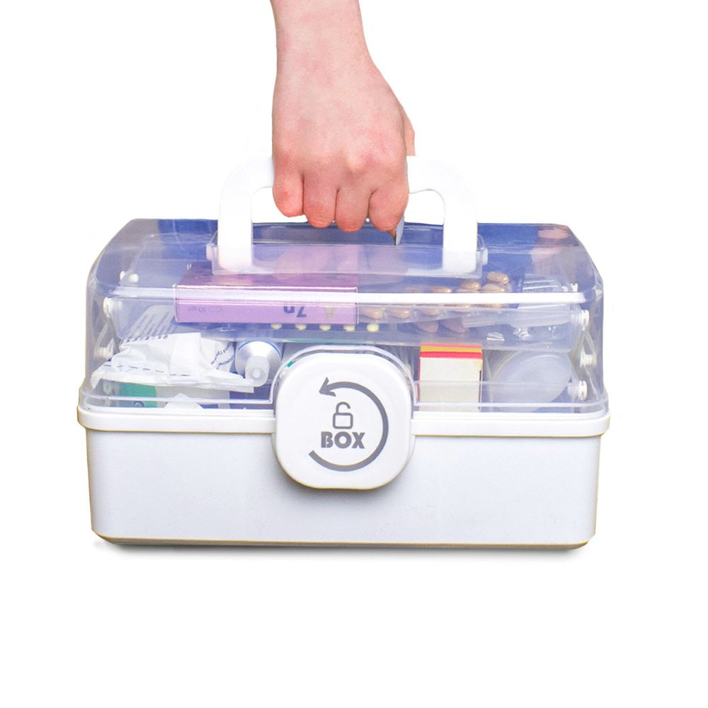 Аптечка домашняя органайзер для хранения универсальный размер MINI 29х19,3х15,9 см, DASWERK