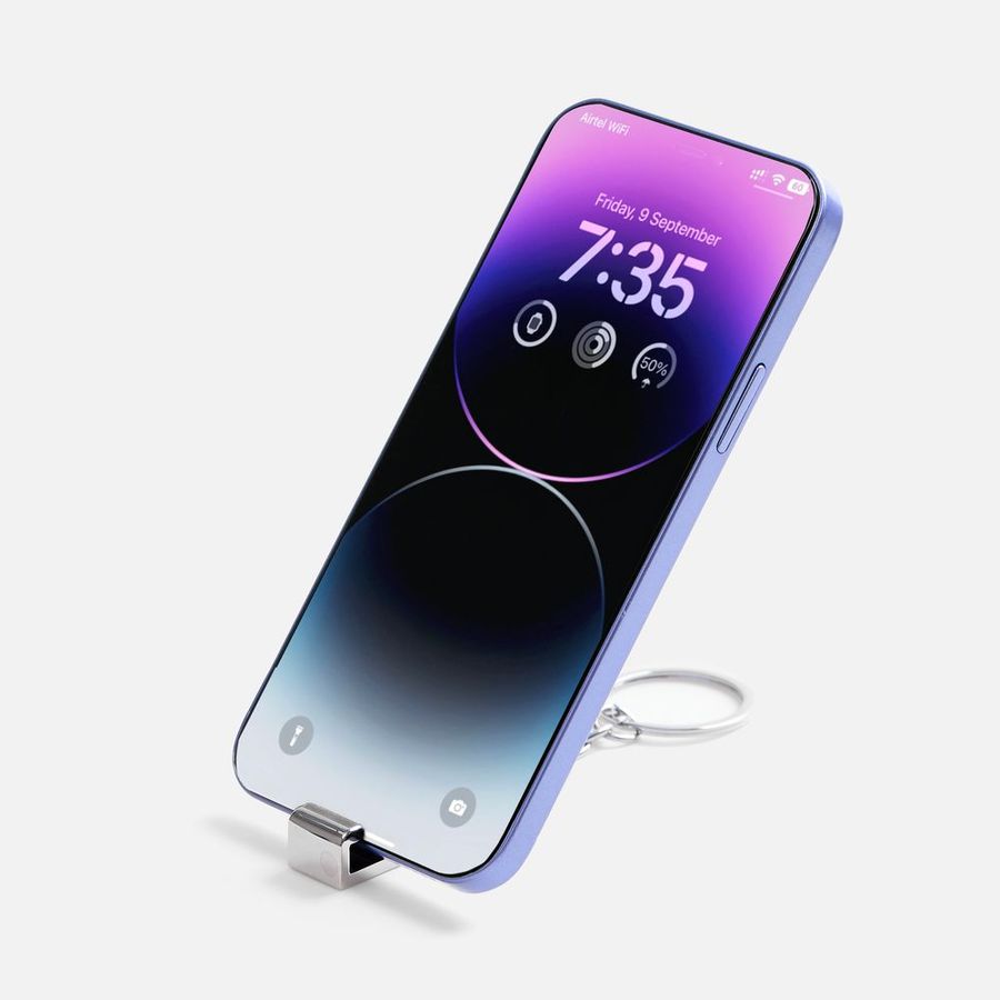 Брелок - подставка с открывалкой Virke металлик