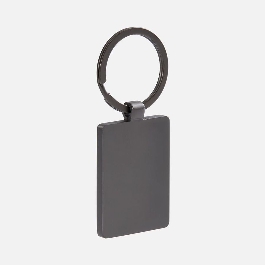 Брелок Gun Metal Leather Rectangle графитовый