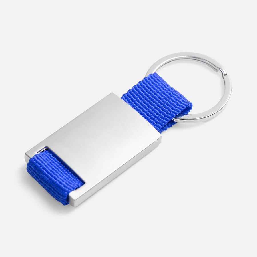 Брелок Inlet с тканевой вставкой синий