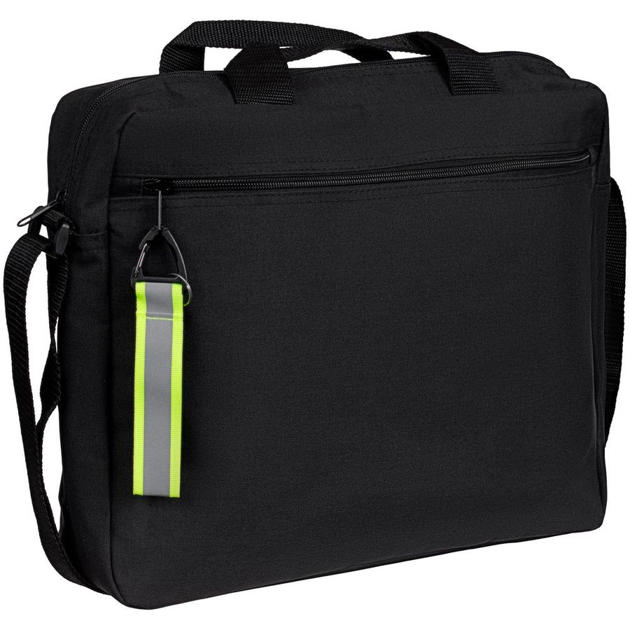 Светоотражающий брелок Flashline серый с зеленым