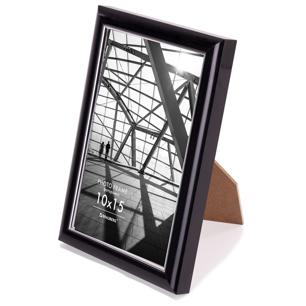 Рамка 10х15 см небьющаяся, багет 14,6 мм, пластик, BRAUBERG 