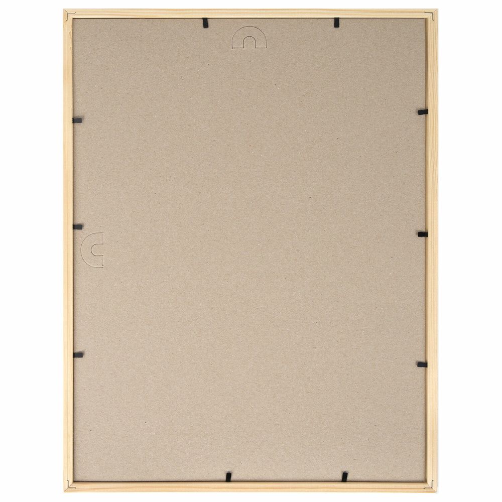 Рамка 30х40 см небьющаяся, аналог IKEA, багет 12 мм, дерево, BRAUBERG "Woodray", цвет натуральный
