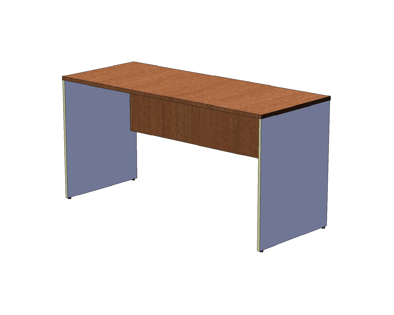 Офисный стол шир. 60 см на панельном каркасе 150 см , бук бавария/серый A16.1135/BE10