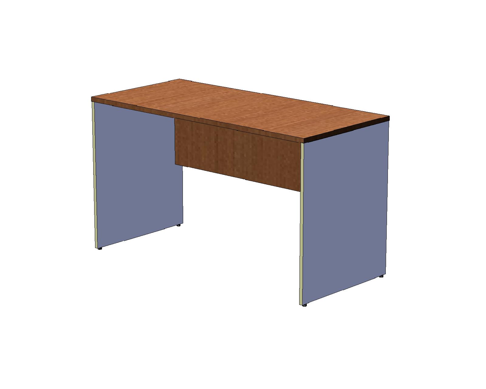 Офисный стол шир. 60 см на панельном каркасе 130 см, дуб кантерберри/серый A16.1133/OK10