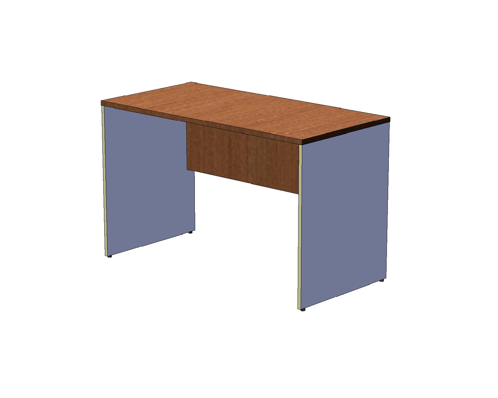 Офисный стол шир. 60 см на панельном каркасе 120 см, ясень коимбра/серый A16.1132/AC10