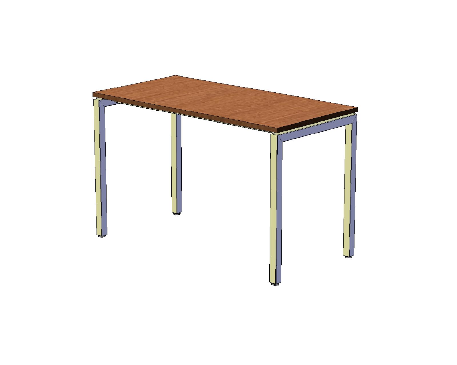 Офисный стол шир. 60 см с H-образными опорами 120 см, вишня оксфорд A16.1532/CH