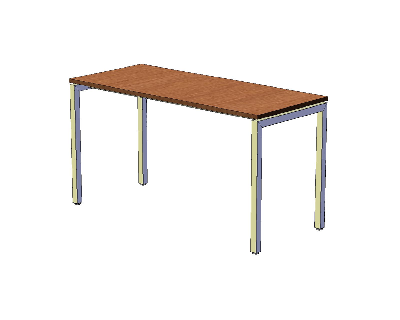 Офисный стол шир. 60 см с H-образными опорами 140 см, вишня оксфорд A16.1534/CH