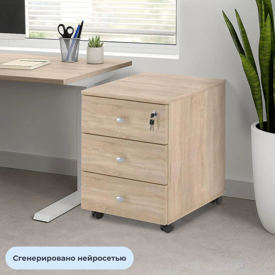 Тумба выкатная Easy Standard LT 400x420x563 дуб сонома