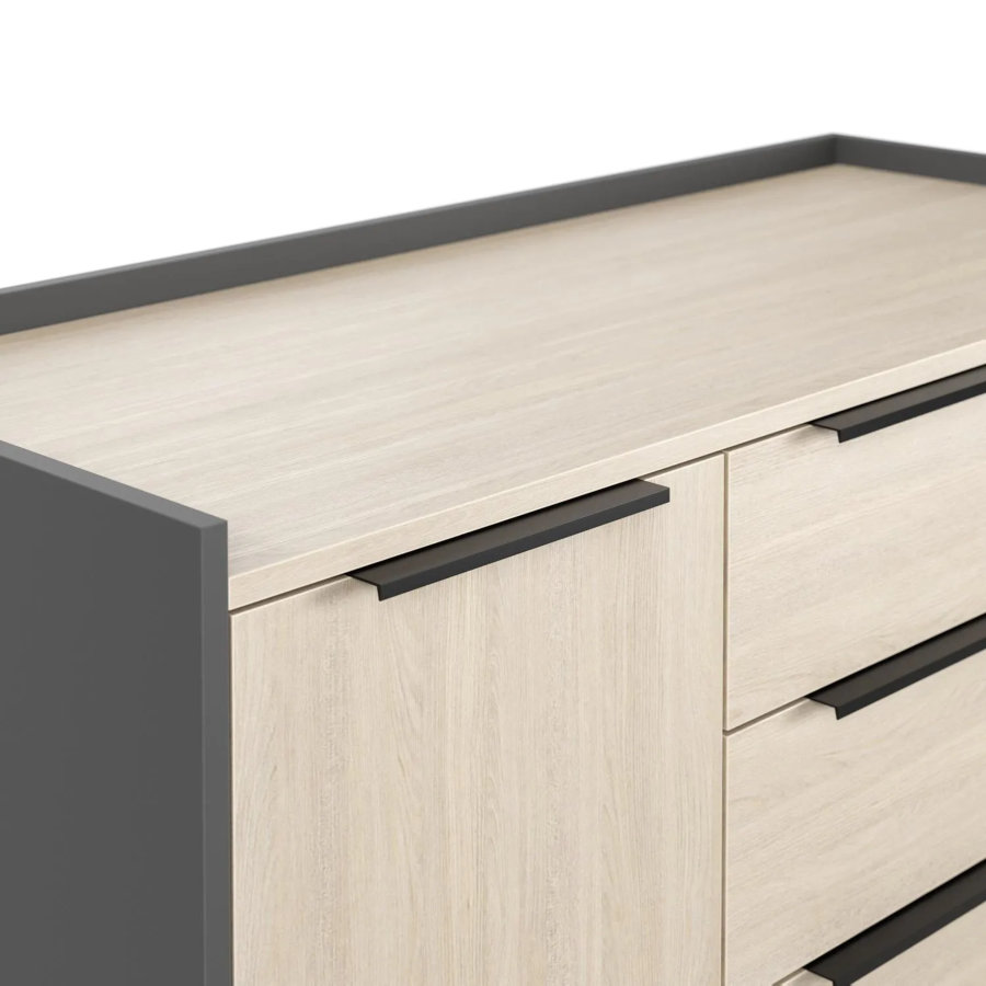 Тумба выкатная К-Loft Director 1170x500x635 дуб скандинавский/графит