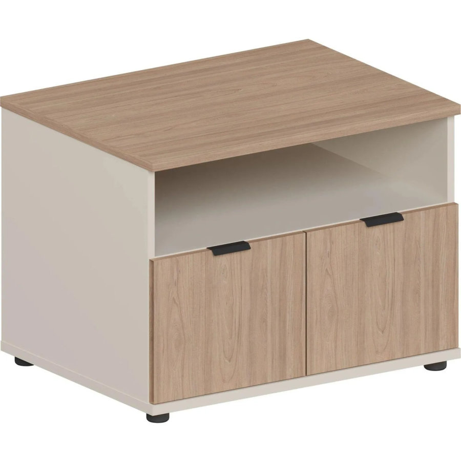 Тумба для оргтехники Комус Мебель Easy One 800х600х605 вяз швейцарский/кашемир