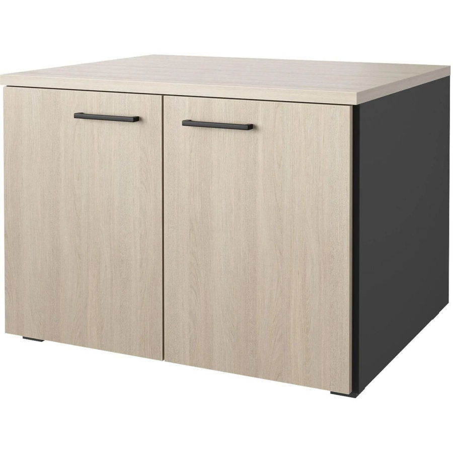 Тумба для оргтехники К-Loft 786х616х568 дуб скандинавский/графит